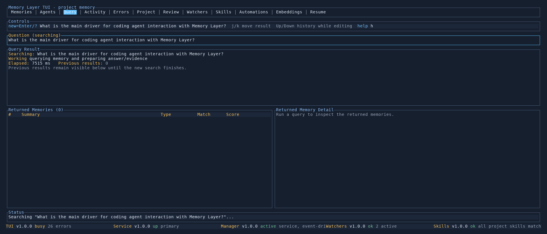 Query tab